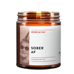 Sober AF Candle from Virgins On Fire Candle Co.