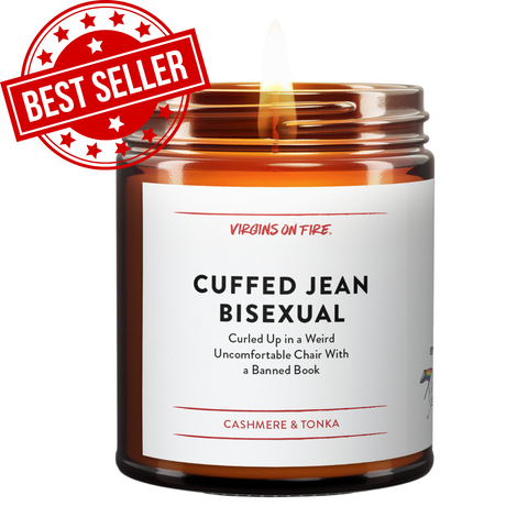 CUFFED JEAN BISEXUAL...BANNED BOOK (Cashmere & Tonka)