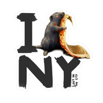 I love NYC pizza rat sticker. A rat loving on a piece of pizza
