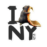 I love NYC pizza rat sticker. A rat loving on a piece of pizza