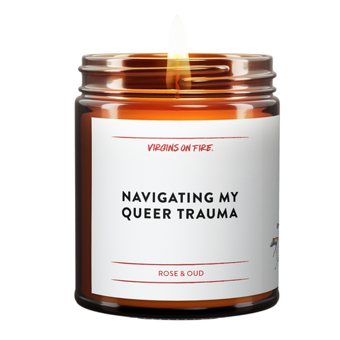 Navigating My Queer Trauma LGBTQ Gay Candle