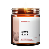 Elio's Peach is the name of a candle from Virgins On Fire Candle Co. It's available for sale on this site.