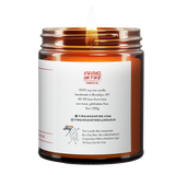 
AI Updated Alt Text
AI Updated Alt Text

100%
12
D1

Back label of amber glass candle jar showing product details for Virgins On Fire Candle Co, a funny candle, gay-owned small business in Brooklyn, NY. 100% soy wax, handmade in Brooklyn, 45-50 hour burn time, non-toxic, 9oz size. Features Virgins on Fire Candle Co. branding, contact information, and cartoon flame mascot with rainbow flag. Includes a note about being handmade by a gay man rather than a corporation with a rainbow logo 30 days out of the yea