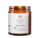 Honeybear is the name of a candle from Virgins On Fire Candle Co. This is a photo of that candle.
